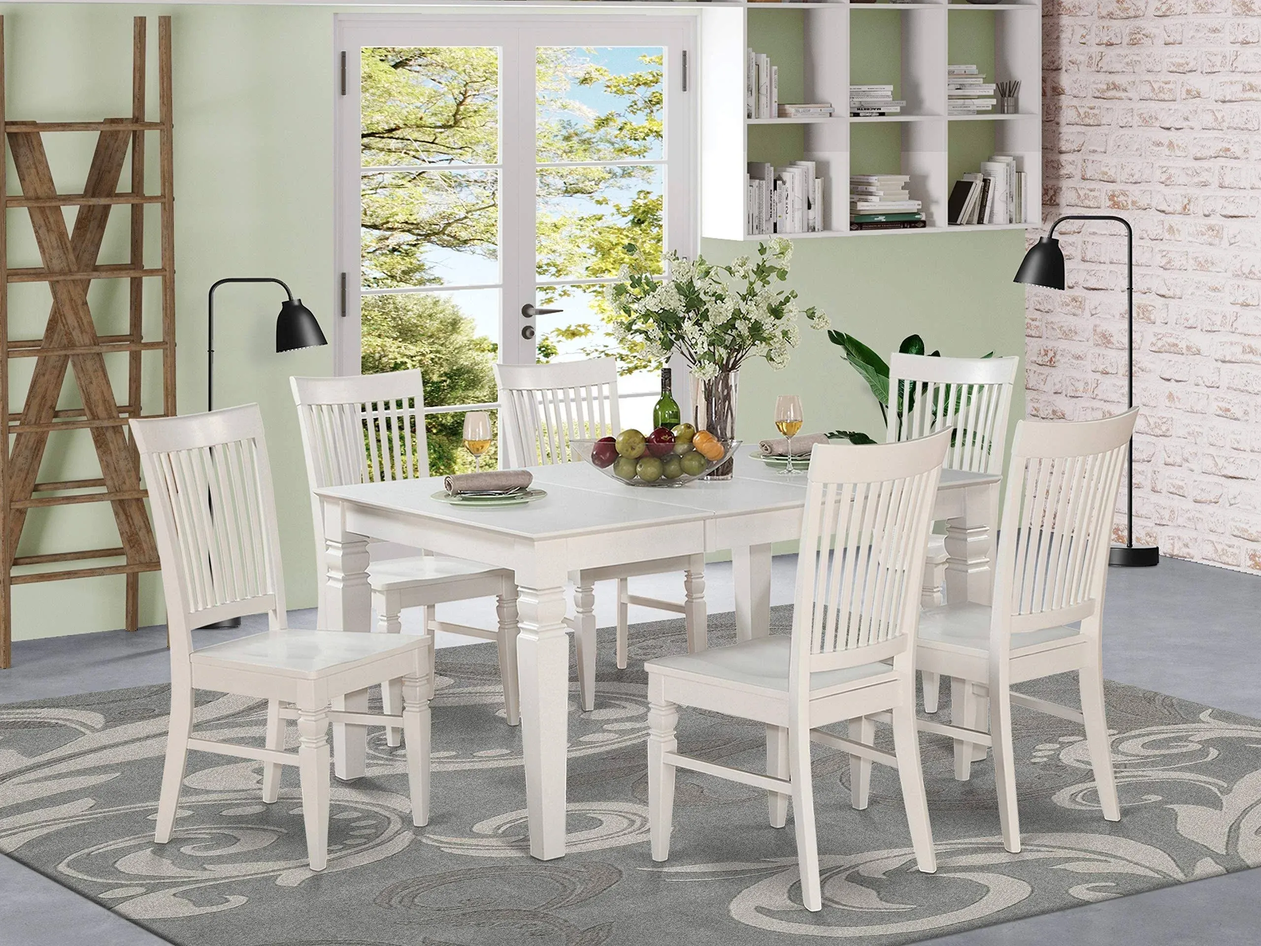 7  Pc  Dining  room  set-Dining  Table  and  6  Dining  Chairs