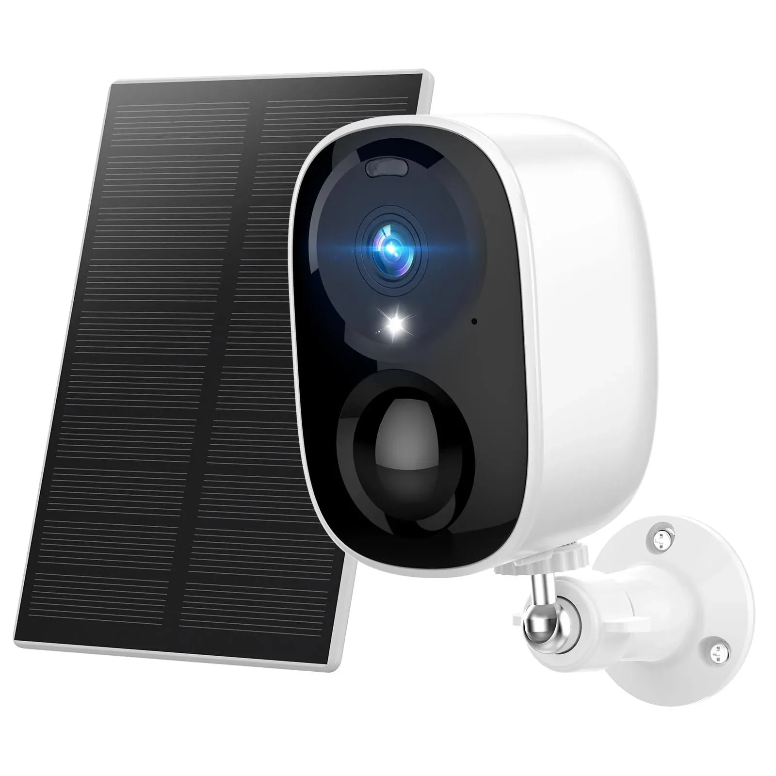 HAWKRAY Solar Security Cameras Outdoor, 2K Battery Powered WiFi Bluetooth Sur...