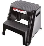 Rubbermaid RM-P2 2-Step Molded Plastic Stool with Non-Slip Step Treads