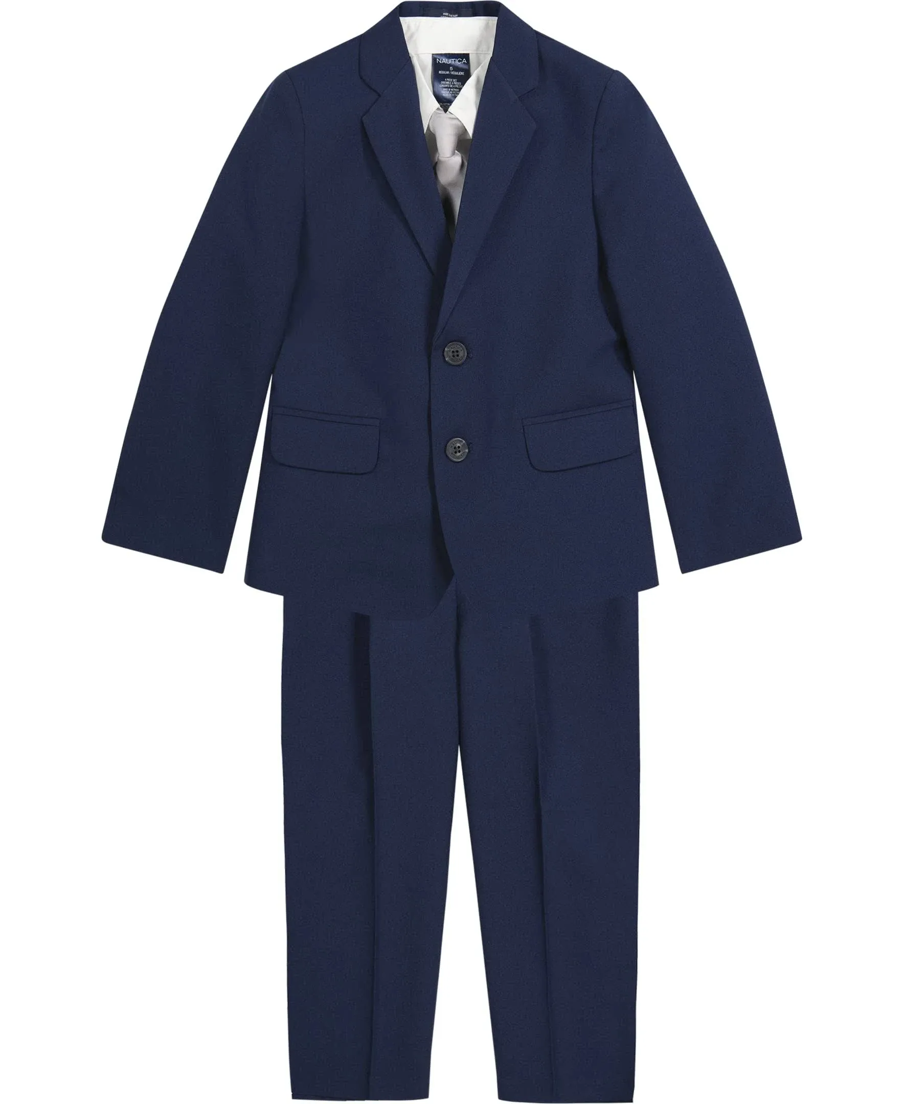 Nautica Toddler Boys Special Occasion Suit Set, 4 Piece - Bright Blue