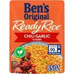 BEN'S ORIGINAL Ready Rice Chili Garlic Flavored Rice, Easy Dinner Side, 8.5 OZ Pouch (Pack of 12)