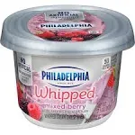 Philadelphia Whipped Cream Cheese Spread, Mixed Berry - 7.5 oz