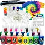 American Crafts Medium Tie Dye Kit 4oz 76/Pkg-12 Assorted Vivid Colors