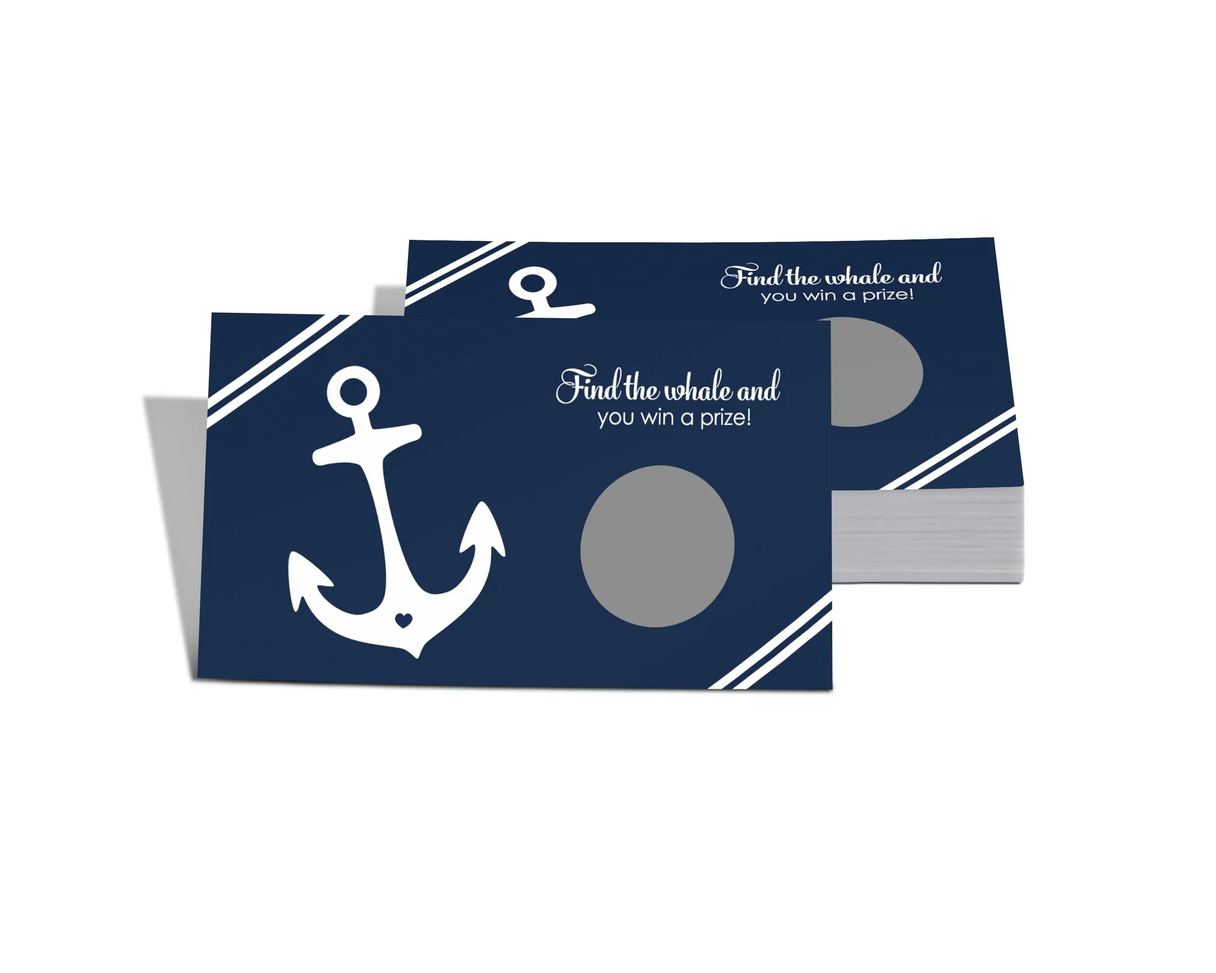 Nautical Scratch Off Game Cards (28 Pack) Ahoy Boy Baby Shower - Anchor Party ...