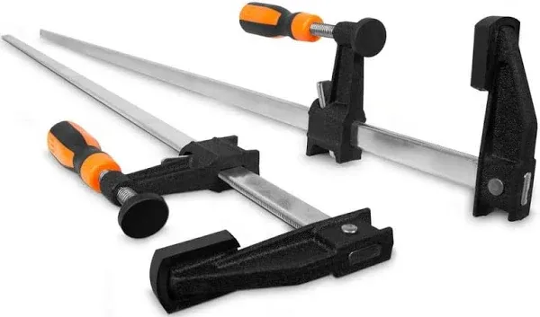 WEN Quick-Adjust 36-Inch Steel Bar Clamps