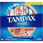 Tampax Pearl Tampons 36 Count Box 12/36 Cnt.