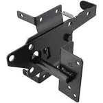 Heavy Duty Self Locking Latch, Black Gravity Gate Latch for Inward And