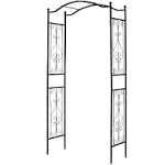 92&#039;&#039; H X 44&#039;&#039; W Garden Arch Arbor Trellis For Outdoor Trellis Plants Support Wit