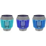 Wisely Bug Zapper Outdoor/Indoor Solar and USB-C Rechargeable Portable Insect Bug Zapper Indoor and Outdoor, Trap, 3-Pack