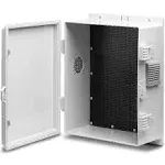 Outdoor Electrical Junction Box, ABS Water Resistant Enclosure with Internal Mounting Panel & Hinged Cover (13"H* 9.2"L* 5.6"W)