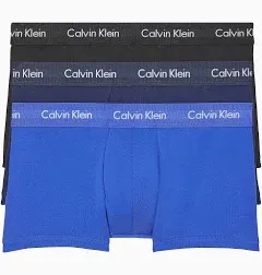 Calvin Klein Men's 3 Pack Cotton Stretch Low Rise Trunk