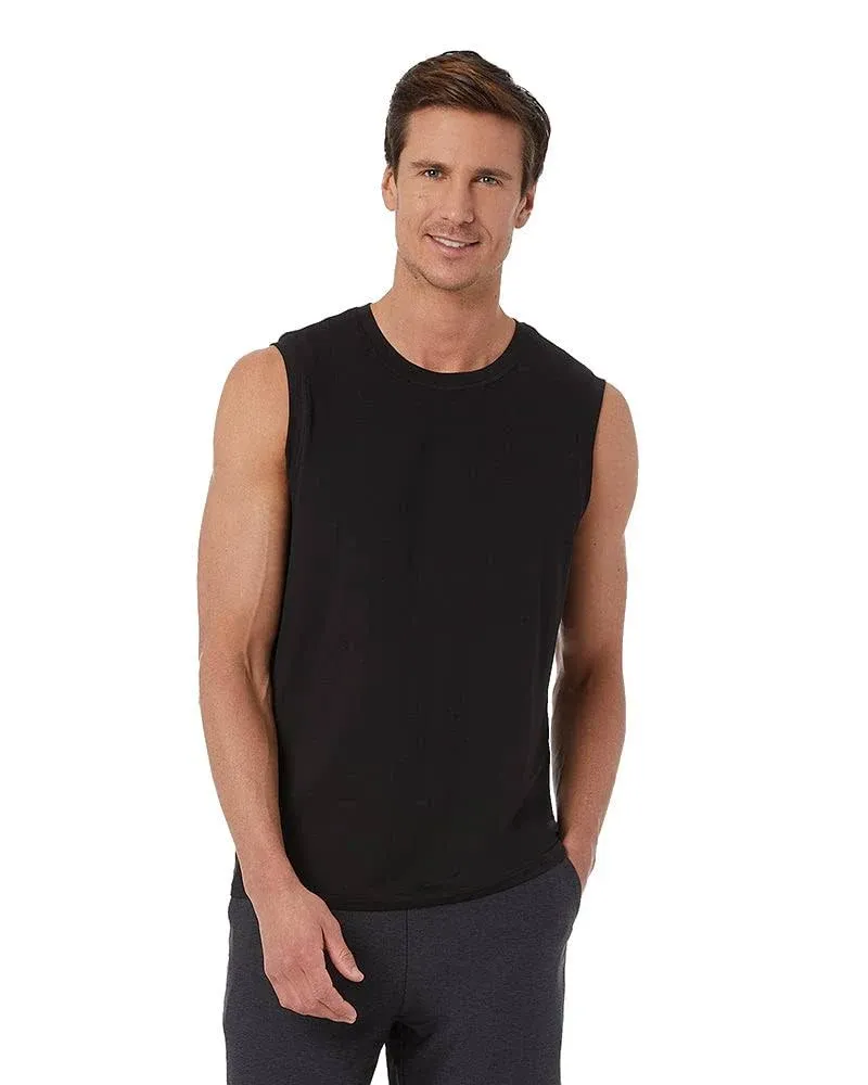 32 Degrees Men's Cool Relaxed Tank Black / XL