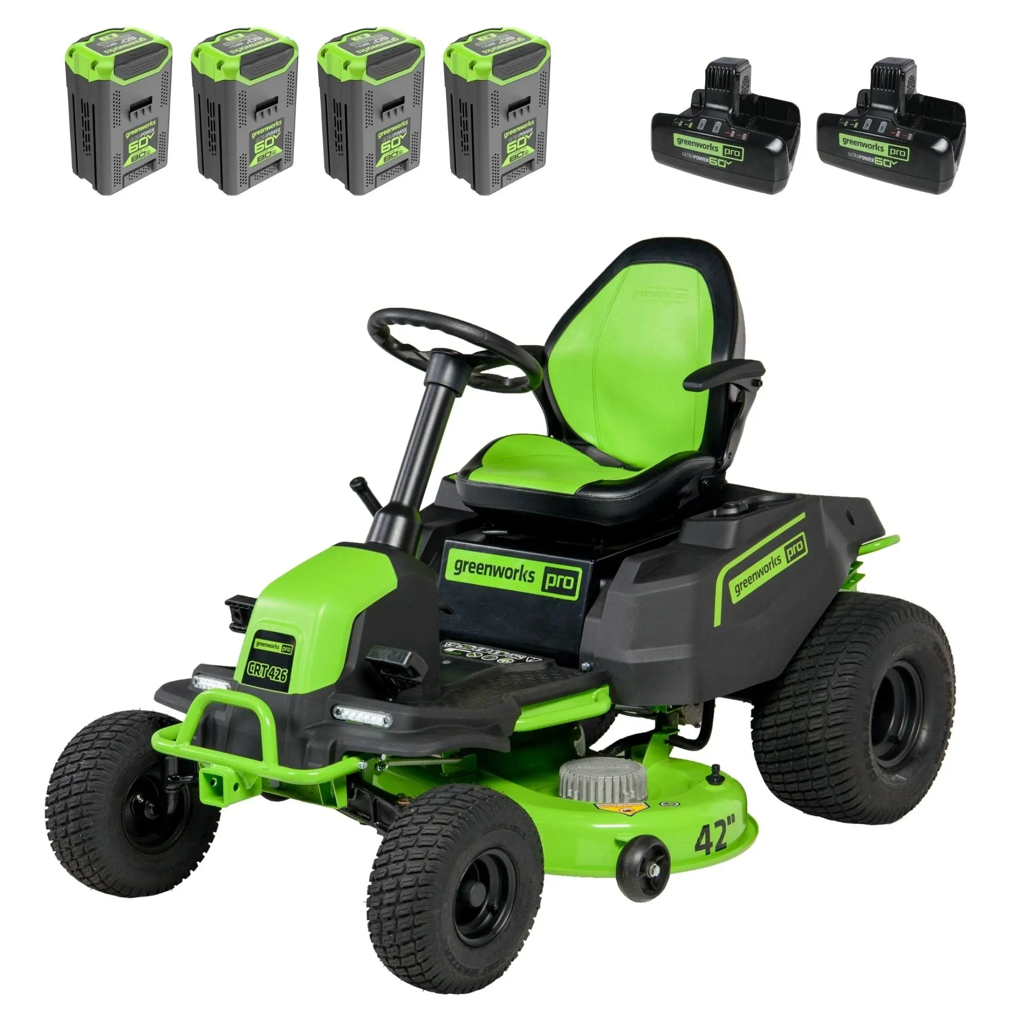 Greenworks 60V 42” Cordless Electric CrossoverT Riding Mower