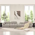 Marcel Bubble Corduroy Modular 4-Piece Reversible Sectional Sofa