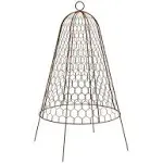 Garden Cloche Rustic Wire Set of Six Panacea Metal Construction Body Protects