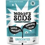 Molly's Suds Unscented Laundry Detergent Powder, 70 Loads, Natural