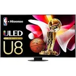 Hisense 75-Inch Class U8 Series Mini-LED ULED 4K UHD Google Smart TV (75U8N, 2024 Model) - QLED, Native 144Hz, Full Array Local Dimming, Game Mode Pro, Alexa Compatibility