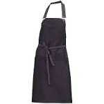 Chef Works ABWT051-PUB-0 Boulder Bib Apron, Black/Purple