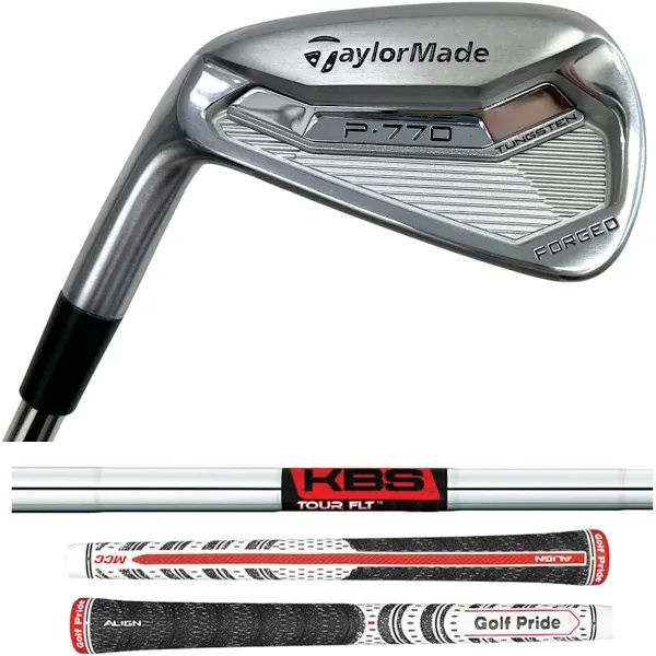 Left Handed TaylorMade P770 #4 Iron, KBS Tour FLT 120 Stiff Flex