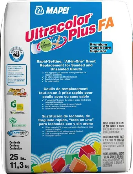 Mapei Ultracolor Plus Fa 25-lb Driftwood All-in-One Grout 6Bu010511