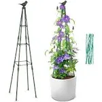 47 Inches Garden Obelisk Trellis for Climbing Plants Outdoor, Plant Trellis for 