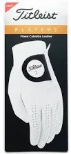 NEW! Titleist Players Men&#039;s Golf Glove Right Hand Men&#039;s Medium White