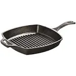 Lodge Cast Iron 10.5 inch Square Grill Pan, Black