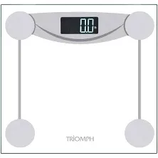 Smart Digital Body Weight Bathroom Scale with Step-On Technology, LCD Backlit Display, 400 lbs Capacity and Accurate Weight Measurements, Silver (Digital Scale New)