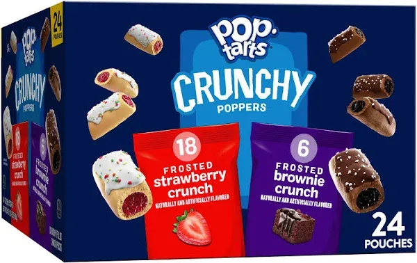 Pop Tarts Crunchy Poppers, Frosted Strawberry Crunch 5 ea