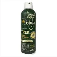 Trek Spray | Take Control of Mosquitoes & Other Biting Insects | All Natural with Peppermint, Cedarwood, Geraniol, and Lemongrass Oil | DEET-Free | Twin Pack, 8oz Per Can, 16oz Total