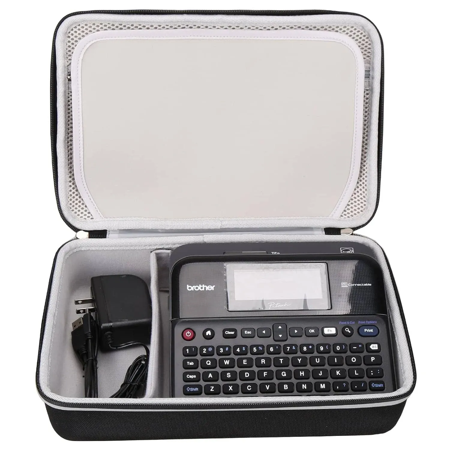 thinkstar Hard Storage Carry Case for Brother P-Touch Label Maker Ptd600 /D610Bt ...