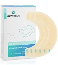 Konweda Ostomy Barrier Strips Elastic Barrier Strips for Colostomy Bags