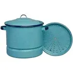 15 Qt Steamer Pot with Lid &amp; Trivet, Multiuse Dish Pan and Tamale Spreader Tool