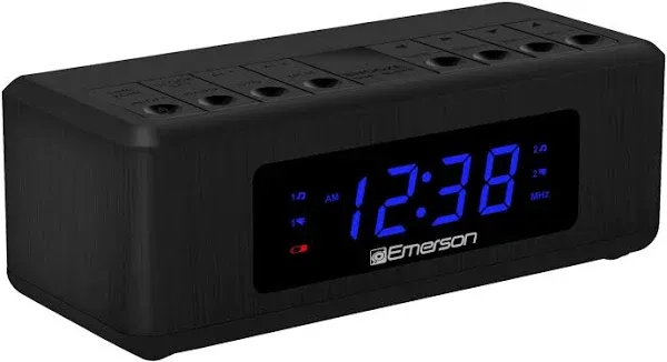  CKS2023AM/FM Dual Alarm Radio with 0.6&#034; Blue LED Display, 4-level Clock