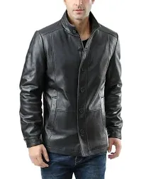 BGSD Men's Brady Leather City Jacket