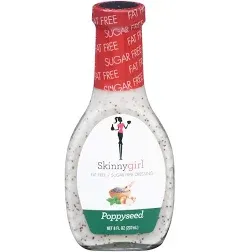 Skinnygirl Fat-Free Salad Dressing, Sugar-Free Poppyseed, 8 Ounce