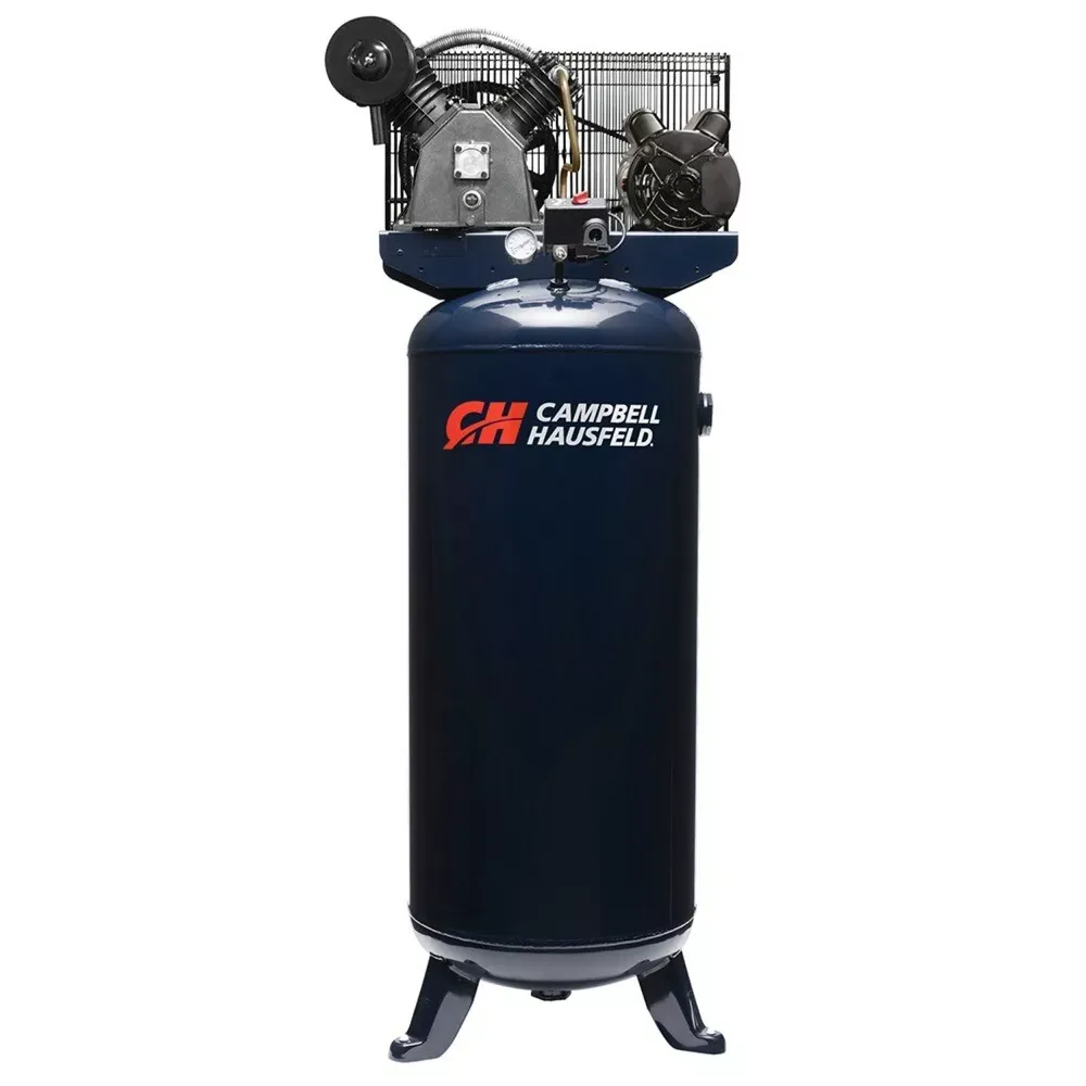 Campbell Hausfeld XC602100.COM | 3.7 HP 60 Gallon 175 Max psi 7.6 scfm @ 90 psi 2-Stage Oil-Lube Electric Stationary Vertical Air Compressor