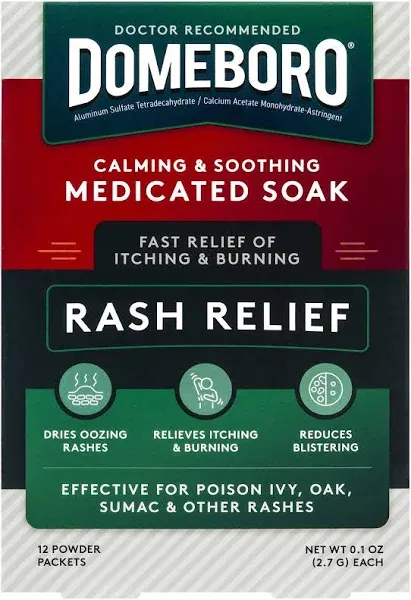 Domeboro Medicated Soak Rash Relief