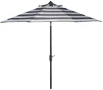 Iris 7.5 Square Umbrella - Gray/White