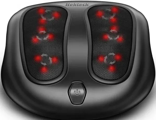 Nekteck Shiatsu Neck and Back Massager and Electric Kneading Foot Massager Machine