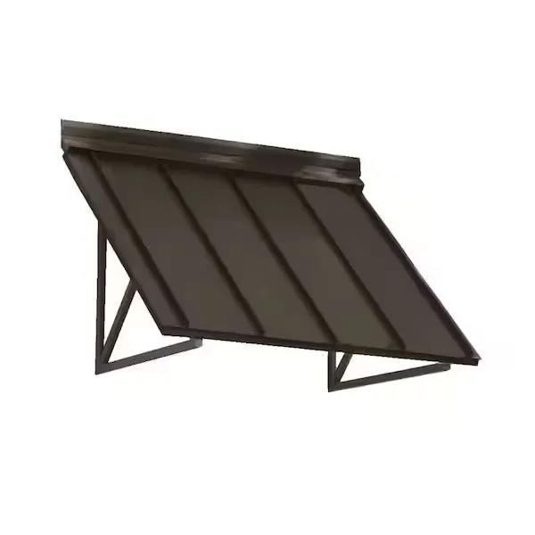 Awntech 3' Houstonian Standing Seam Metal Awning, Bronze, Canopies & Gazebos