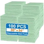 MILDPLUS Disposable Bed Pads 30&#034;X36&#034; (100Pcs) Extra Large and Heavy Duty Underpa