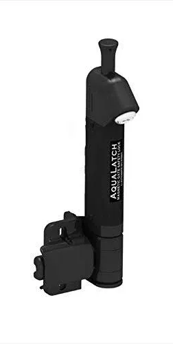 Landmark Products AquaLatch 10 Inch Tall Black Magnetic Pool Child Safety Gate Latch Keyed Alike