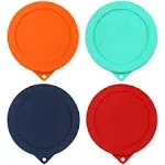 Sophico 4 Cup Round Silicone Storage Cover Lids Replacement for Anchor Hocking and Pyrex 7201-Pc Glass Bowls