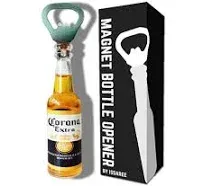 Magnetic Beer Bottle Opener Figure Beer Bottle Bar Refrigerator Decor Unique Birthday Gifts Collection (Corona Extra)