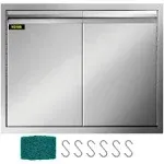 VEVOR 30&#034; Outdoor Kitchen / BBQ Island Stainless Steel Double Access Door 21&#039;&#039;