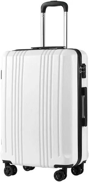 COOLIFE Luggage Expandable Suitcase Pc+abs 3 Piece Set With Tsa Lock Spinner 20in24in28in