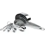 Cuisipro Stainless Steel Measuring Cup and Spoon Set