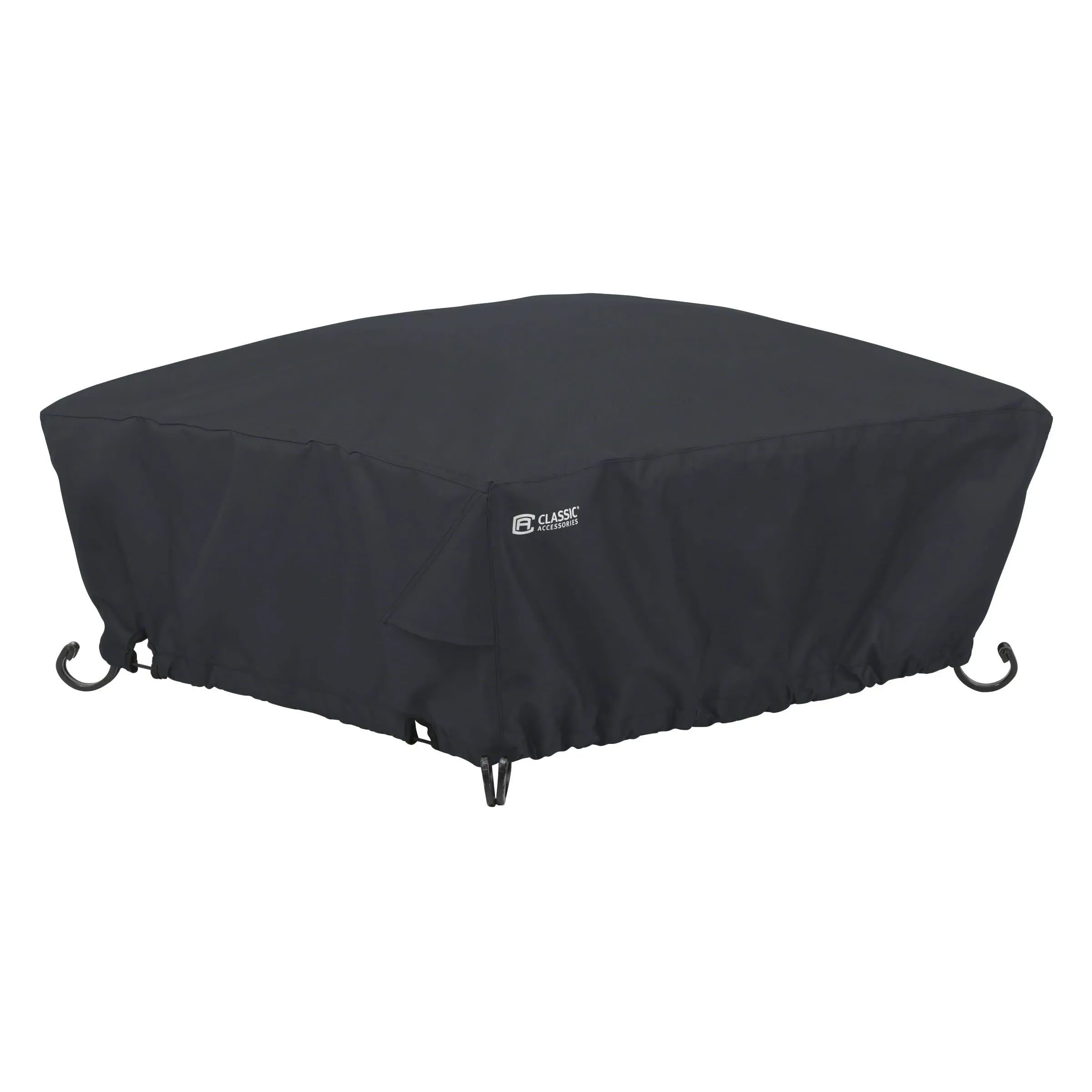 Classic Accessories 5555601040100 Black Polyester Square Fire Pit Cover 36 W in.