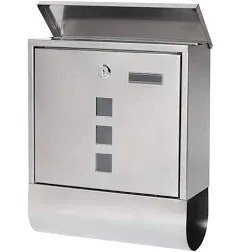 MechanicSurplus.com Stainless Steel Mailboxes with Key Lock